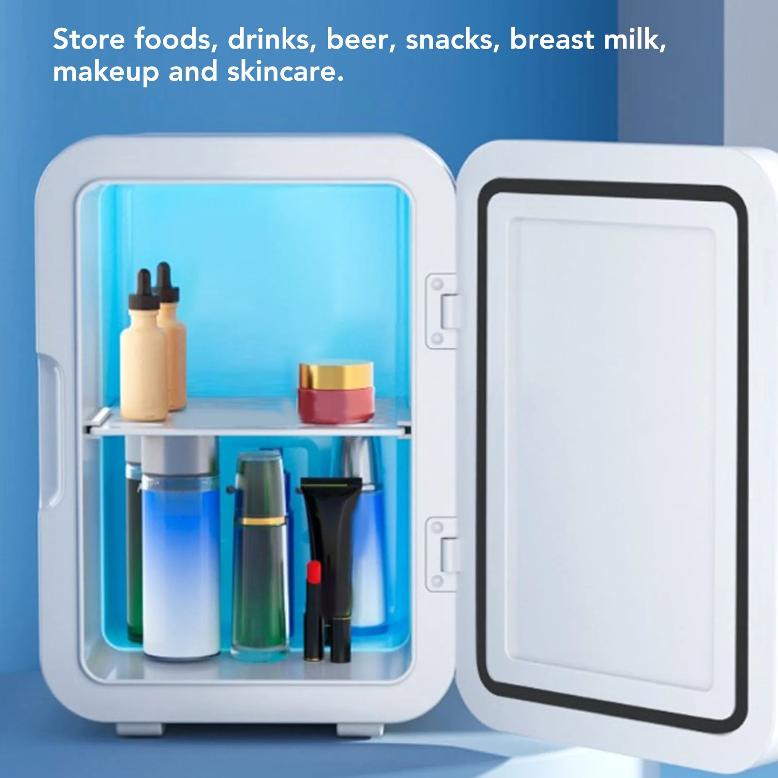 

Mini Fridge USB Powered, Portable Mini Fridge 6L USB Powered - Personal Cooler and Warmer for Skincare, Beverages, Medications