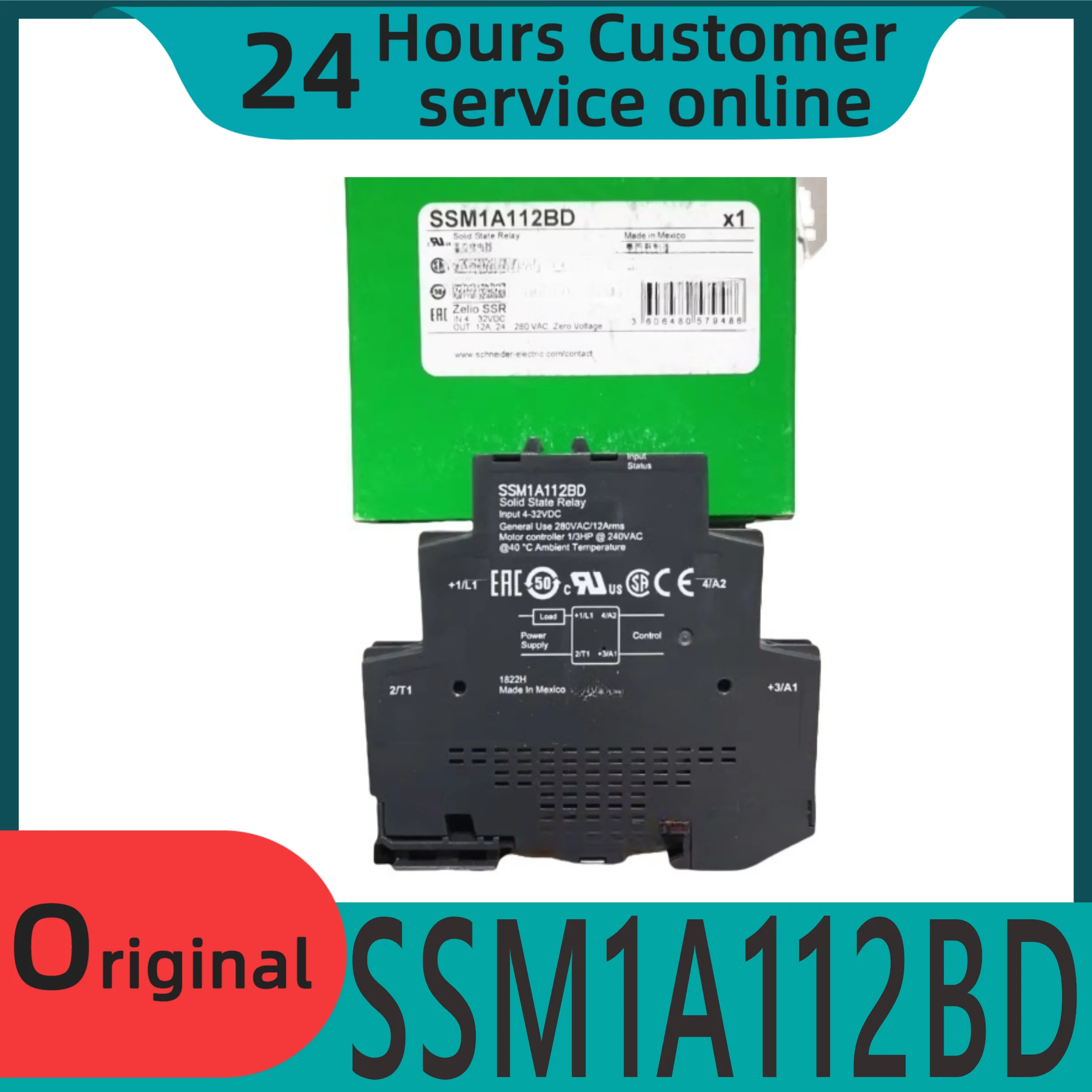 

Совершенно новое оригинальное твердотельное реле SSM1A112BD 12А DC24V