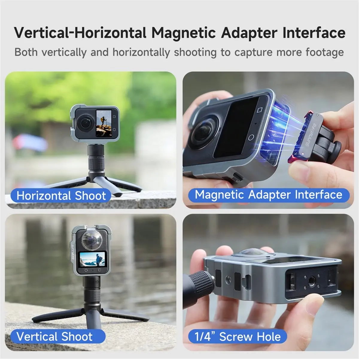 Protective Frame Expansion for 360 II Camera Accessories Horizontal Vertical Cold Boot Cage