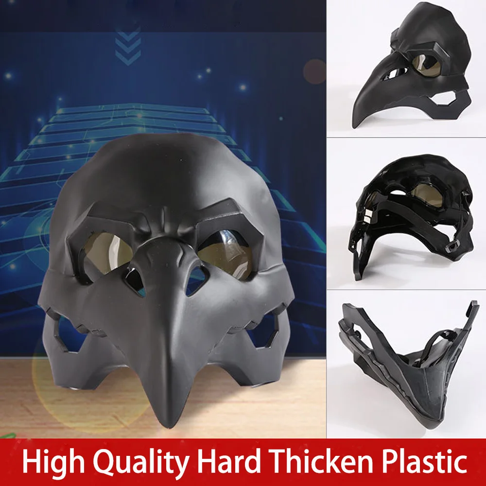 Death Raven Mask Cosplay Animal Eagle Beak Crows Plastic Plague Doctor Masks Halloween Carnival Party Costume Props High Quality