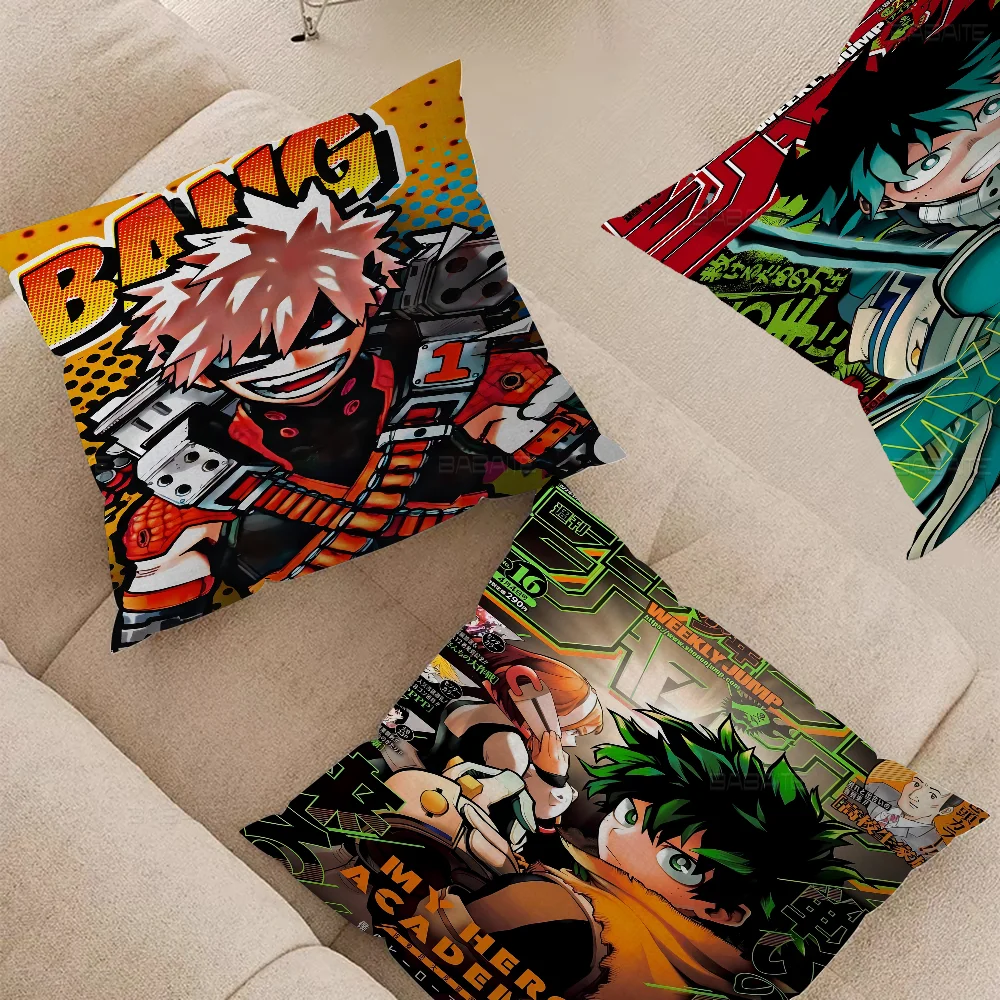 Anime B-Bakugo Katsuki Pillow Gifts Home Office Furnishings Bedroom Sofa Car Cushion Cover Case 45x45cm