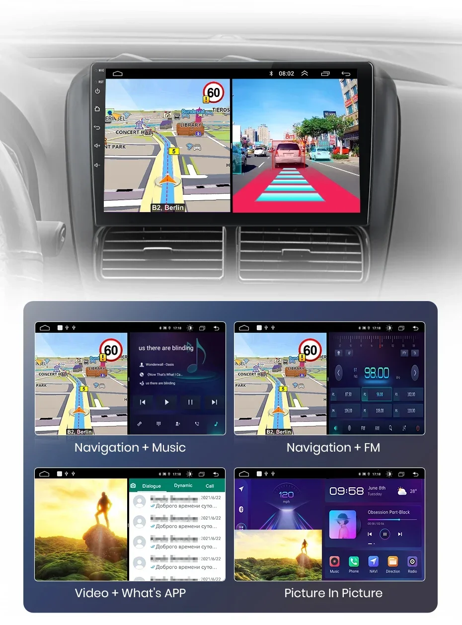 Junsun carplay android auto radio für fiat doblo opel combo tour 2013-2018 auto intelligente systeme rds bt dsp 2 din autoradio – Detail 21