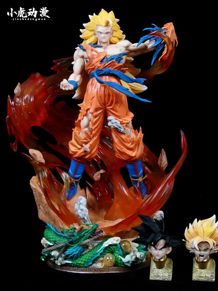 Dragon Ball Super Game LS Sun Wukong gk Super Three Saiyan can shine, super huge animation figure model ornament