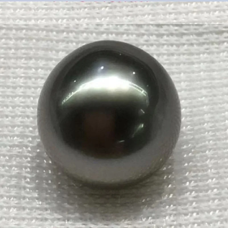 

Charming 10mm Black Round Loose Pearl half drilled Women Wedding Party Jewelry Accessories Making Earring Ring Bracelet Pendant