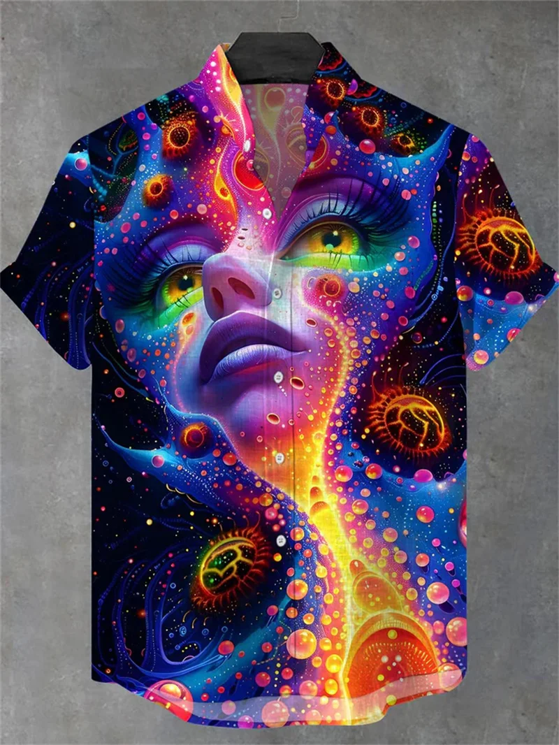 New Hawaiian Shirt Beach Summer Custom Hawaiian Shirt 3D Printed Men's Shirt Hip Hop Shirt