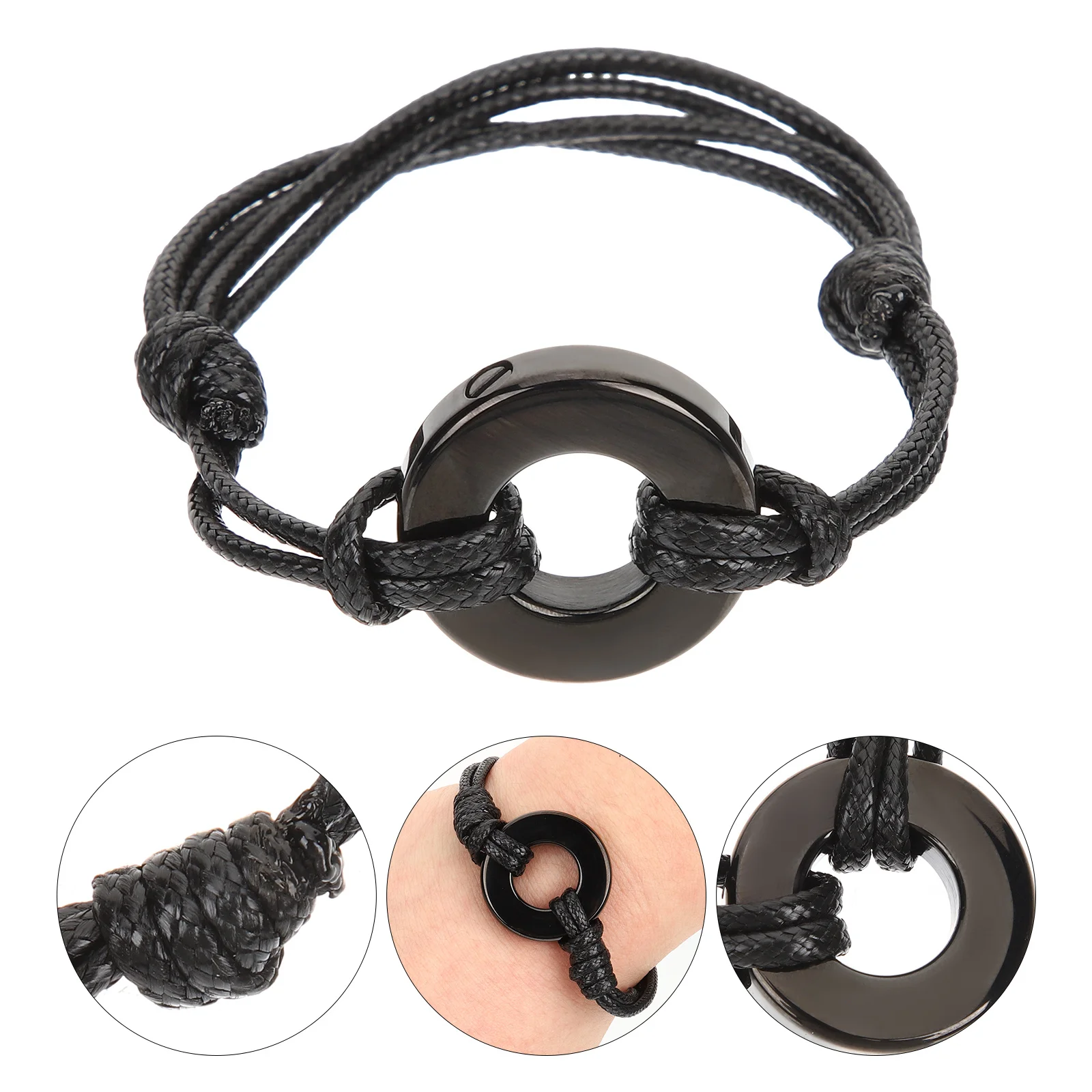 Bransoletka na popiół, trwała pleciona biżuteria kremacyjna, bransoletka pamiątkowa na pamiątki, bransoletka na łańcuszku, bransoletka na rękę.