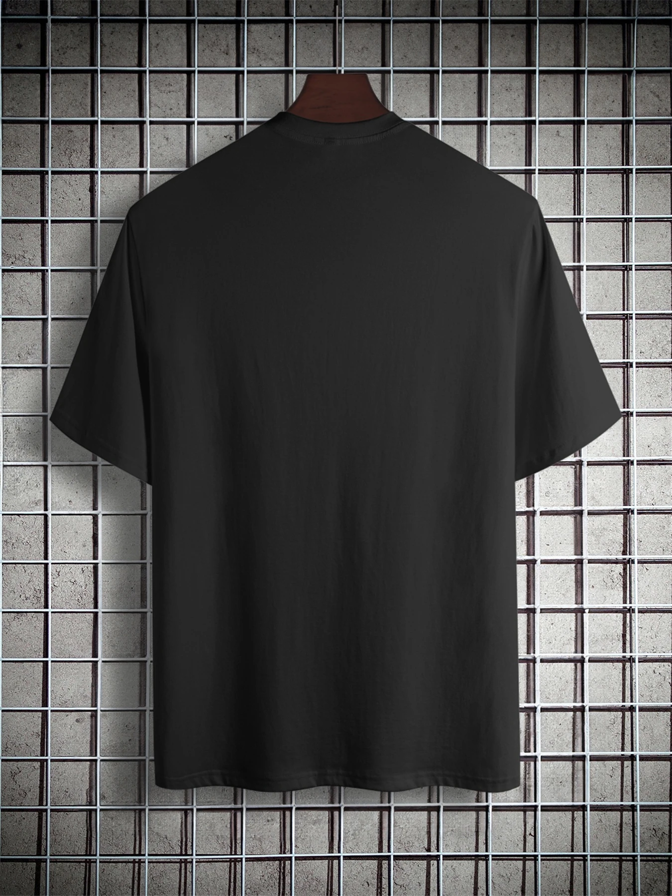 تي شيرت رجالي صيفي 100 قطن كاجوال فضفاض يحافظ على موقف إيجابيًا مطبوع عليه حروف رياضية برقبة دائرية وأكمام قصيرة