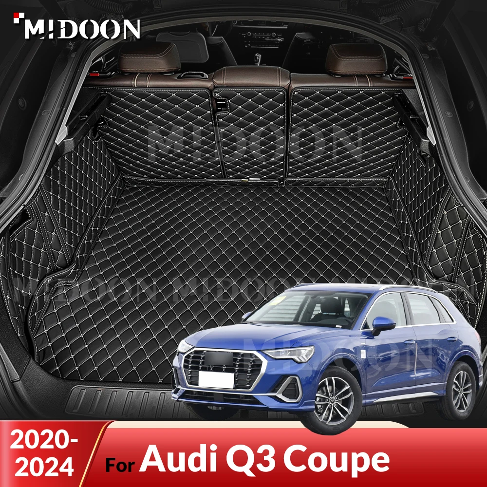 

MIDOON For Audi Q3 Coupe 2020-2024 Auto Full Coverage Trunk Mat Car Protective Pad Cargo Liner Interior Accessories