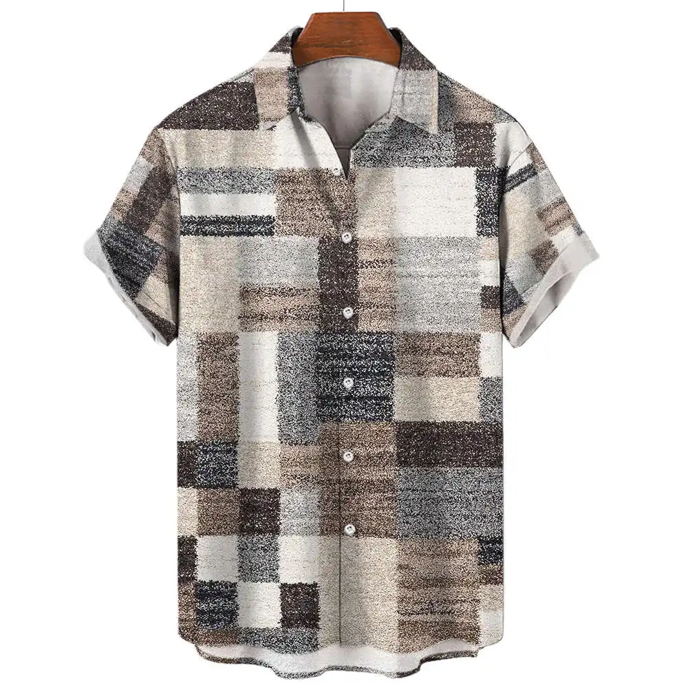 

Loose Casual Printed ort Sve irt Lightweight Cotton Spring Summer Men's Faion oulder Width Relax Fit Printed Top