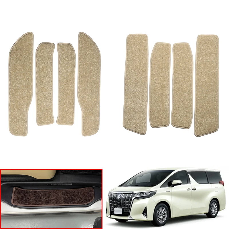 

Подходит для Toyota Alphard Vellfire H30 H40 2015-2024 гг. Защитный ковер для порога автомобиля, накладки на пороги передние и задние