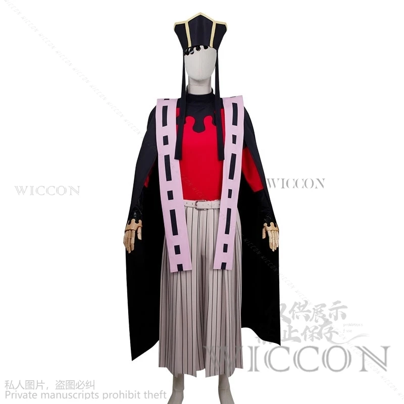 Dämon Douma Cosplay Anime Kostüm Juuni Kitsuki Cosplay Halloween Männer Frauen Anzug Hut Perücke Teufel Cos Japanische Kimono Uniform Cos