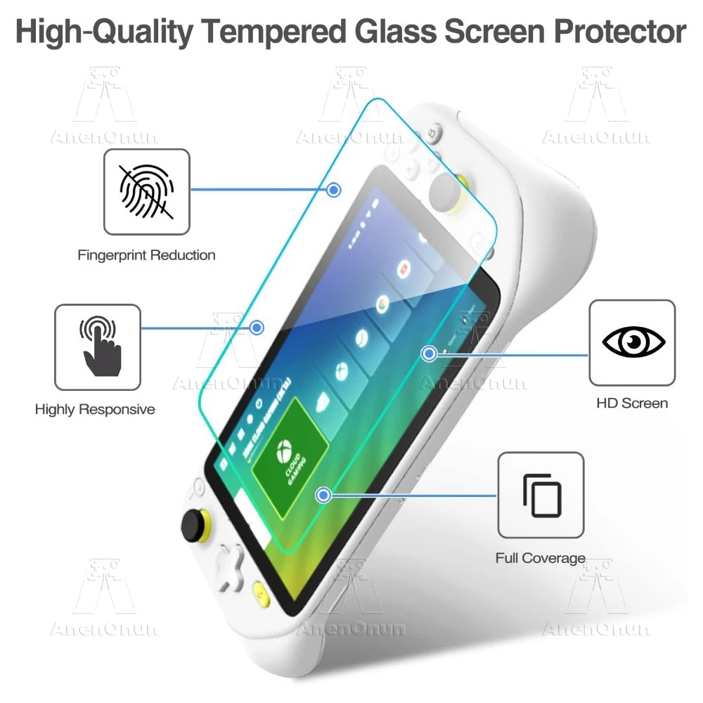 3 Pack Logitech G Cloud HD Screen Protector Glass 9H Hardness Anti-Scratch Anti-Fingerprint 2.5D Curved Edge Tempered Glass Film