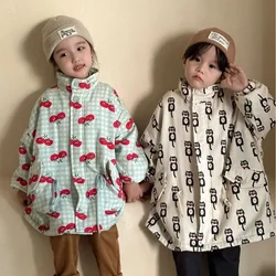 Children Windbreaker Cashmere Boy Autumn and Winter Girls Thick Coat 2023 New Fashionable Korean Style Kids Casual Top Coat