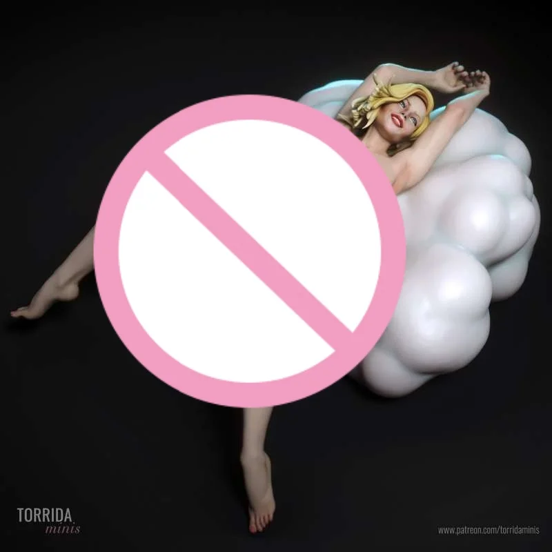 1/24 Schaal Hars beeldje Het meisje liggend DIY twee versies monteren Model Kit Ongemonteerd en Ongeverfd Sculptuur speelgoed