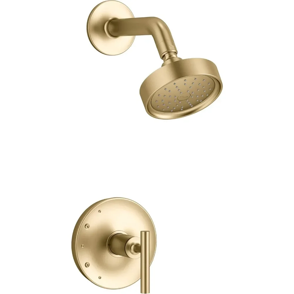 

Purist Shower Faucet System, Vibrant Brushed Moderne Brass