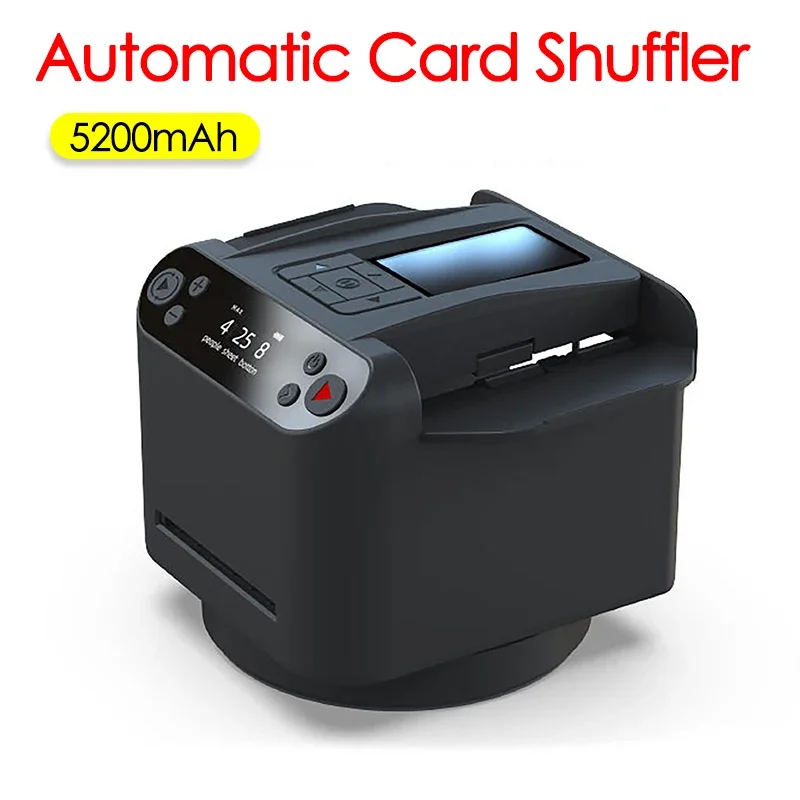 360° Rotating Automatic Card Shuffle Dealer Machine 2 In 1 Playing Cards Shuffling Dealing Tool Party Games Poker Device