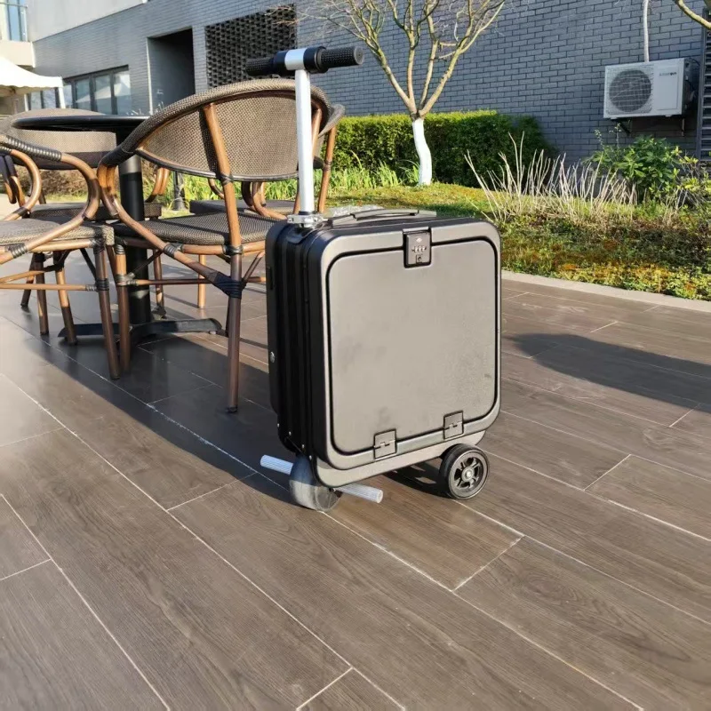 New Electric Cycling Suitcase Multi-functional Aluminum Frame Front Open Suitcase 20-inch Boarding Case Suitcase