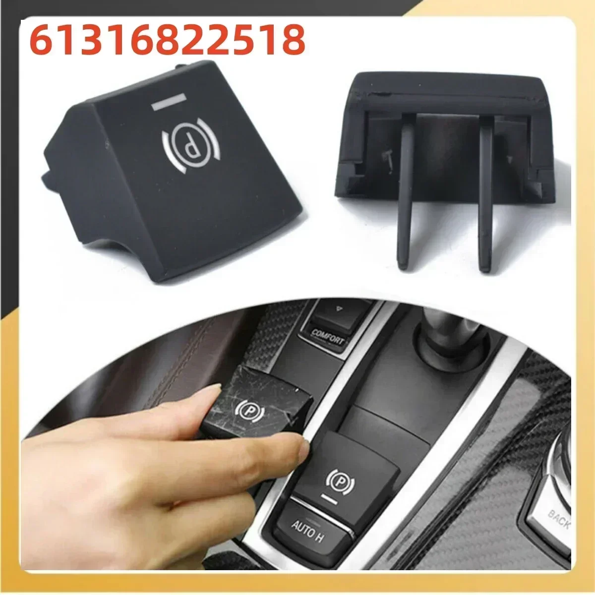 Parking Brake P Button Switch Cap Parking Button Cover For BMW F10 F11 F06 2009-13 5 6 Series X3 X4 F18 F06 F12 F13 61316822518 