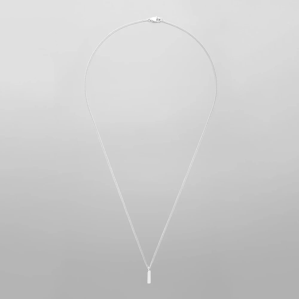 Men's Minimalist Pendant Necklace, Personalized Gift