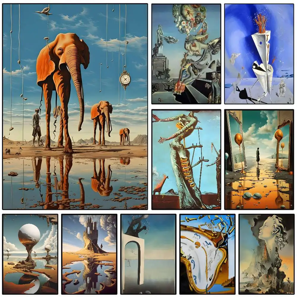S-Surreal Kunstposter, Poster, HD, klebrige Wand, wasserdicht, Zuhause, Wohnzimmer, Schlafzimmer, Wohnheim, Bar, ästhetische Dekoration