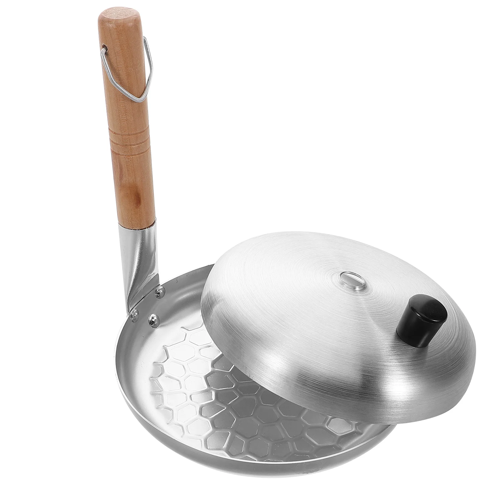 Japanese Pan for Oyakodon Roll Maker Cooking Scrambled Cooker Mini Pan Small Parent Child Silver Fried Skillet