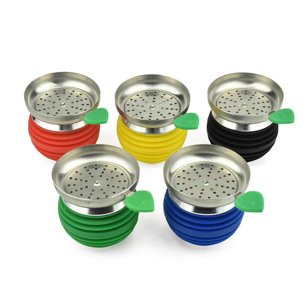 Silicone Football Shisha Head Hookah Bowl for Water Pipes in Red Blue Green Black White