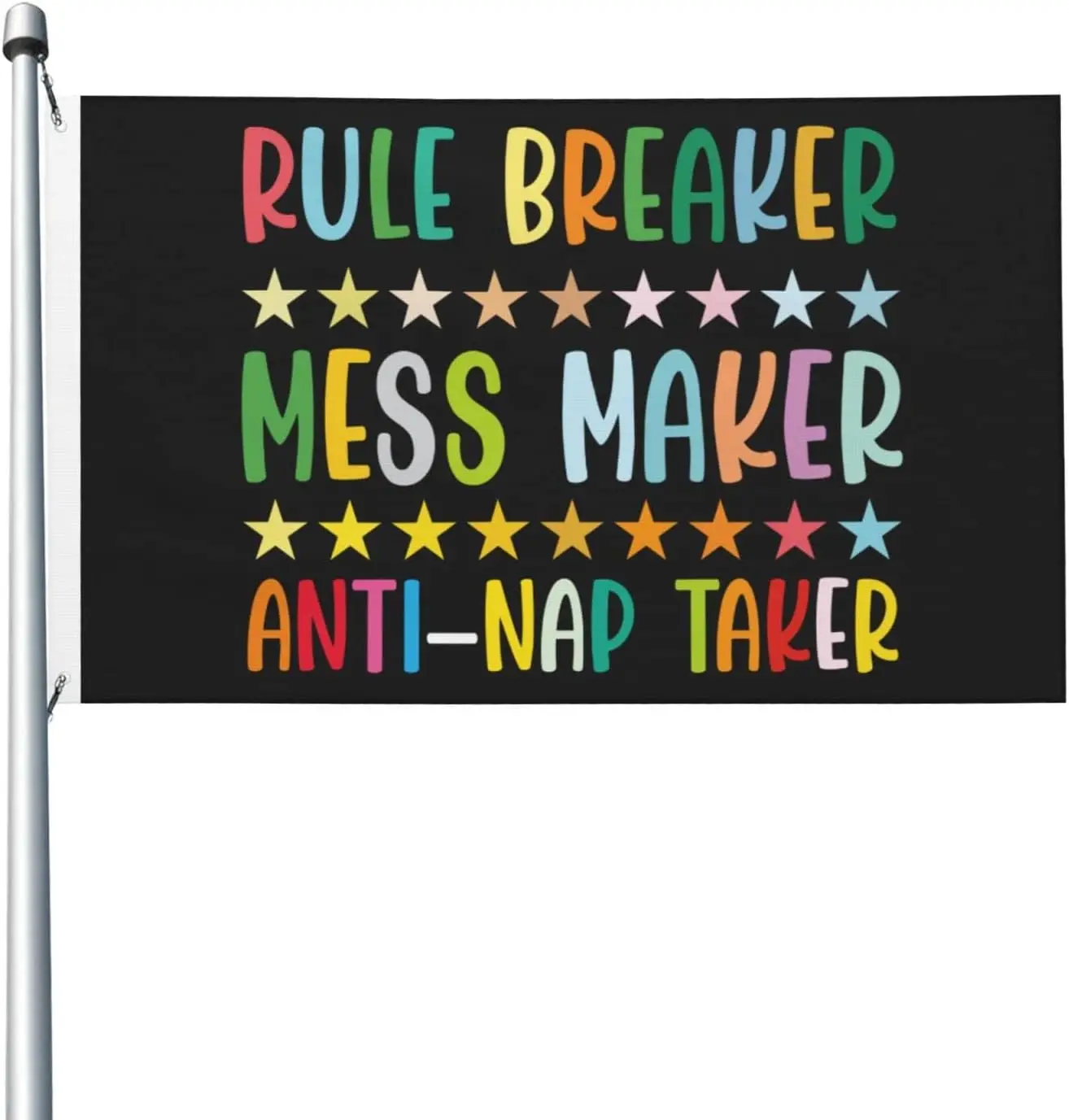 Flagicts 100% Polyester Rule Breaker Mess Maker Anti-Nap Taker Flag
