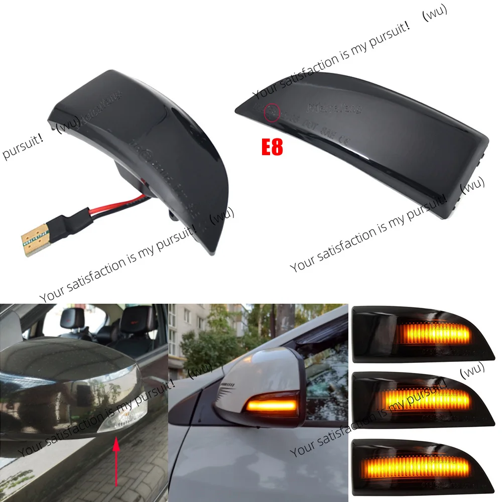 For Renault Megane 3 MK3 III RS 2008-2016 Laguna III X91 Fluence Latitude Dynamic LED Turn Signal Side Mirror Indicator Lights