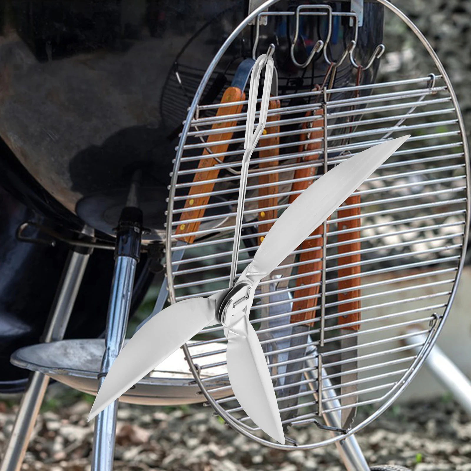 

Grill Cleaning System Kit For Kettle Charcoal Grills Metal Scraper Tool For Ash Grease Removal, Outdoor Bbq Grill