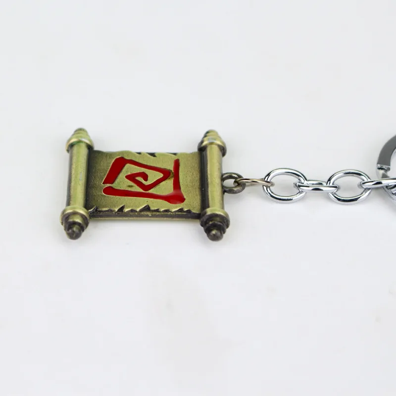 พวงกุญแจโลหะรูปโดต้า2ของพวงกุญแจอัลลอยพวงกุญแจรูปสลักลายหมาปั๊กจี้รูปสลักเลื่อนเครื่องประดับสำหรับกุญแจรถ