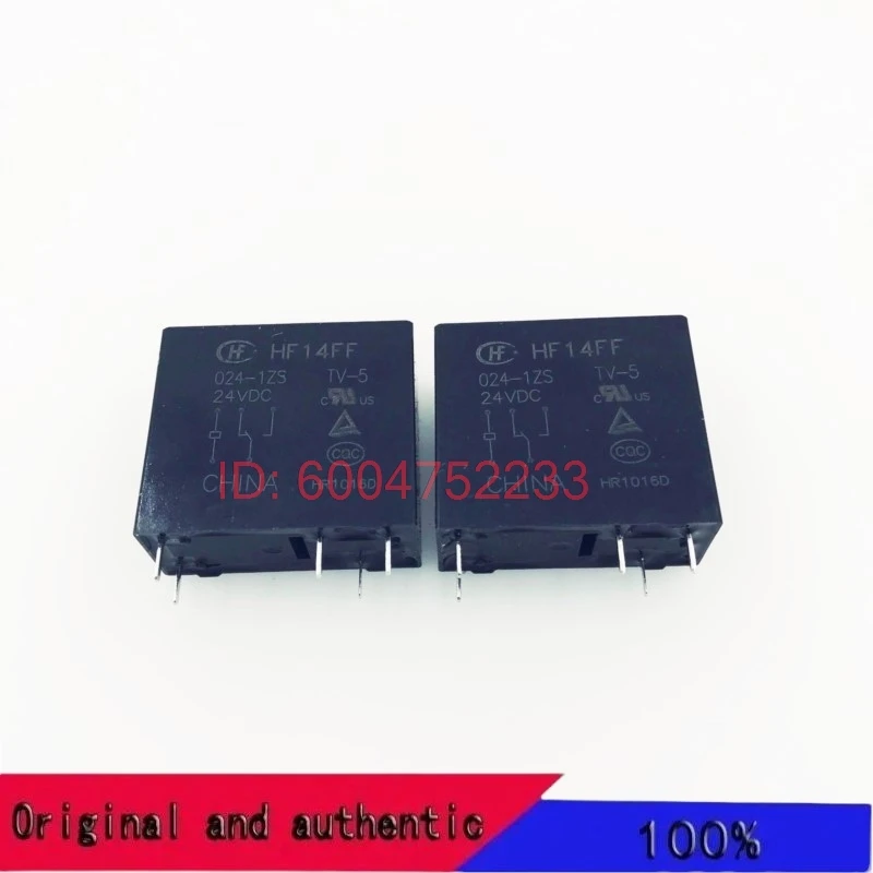 5PCS HF14FF-024-1ZS Hongfa relay JQX-14FF-024-1ZS group conversion 5-pin 10A277VAC