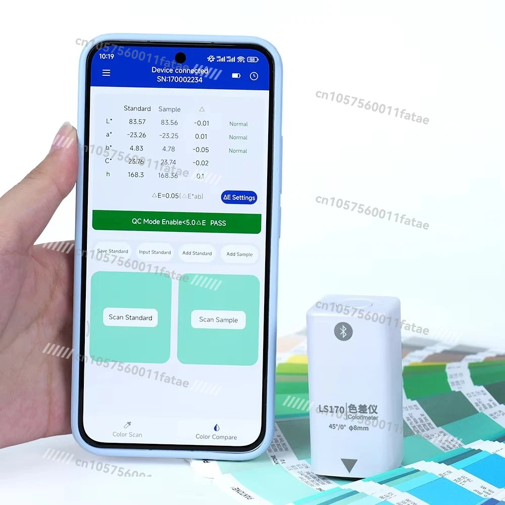 

LS170 45/0 Low Cost Pocket Printing Ink Colorimeter Precision Wireless Color Reader Colorimeter