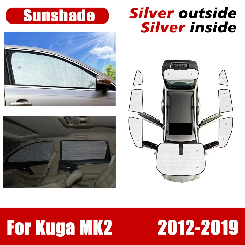 

For Ford Kuga MK2 Accessories Escape 2012~2019 Car Window Sunshade Windshield Sunscreen Anti-UV Visor Auto Interior Accessories