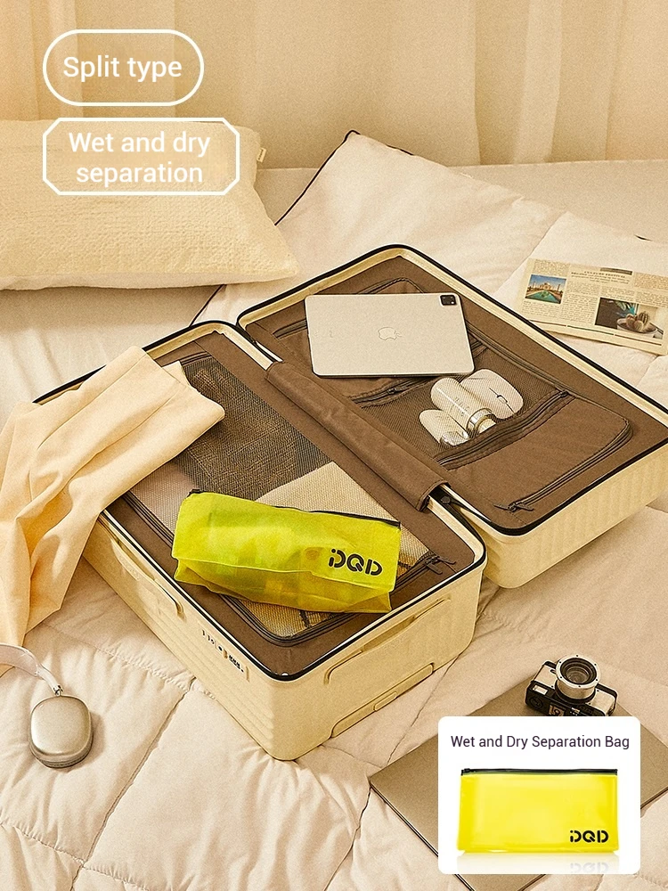 حقيبة سفر ذات سعة كبيرة مفتوحة من الجانب العميق مقاس 20/24/26/28/30 بوصة حقيبة لوج بكلمة مرور للرجال والنساء