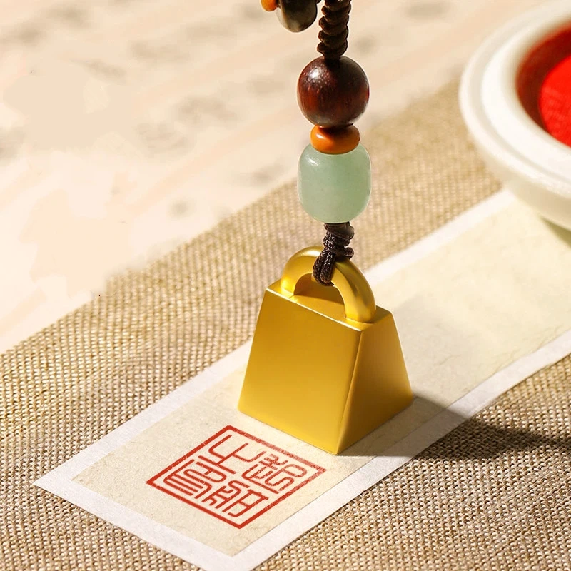 Square Alloy Name Stamps Round Ancient Style Chinese Character Custom Name Seals Calligraphy Painting Lettering Seals Gift Box