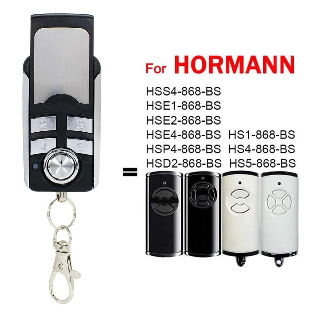 HORMANN BS BiSecur 868MHz Garage Remote Control For HORMANN HSE4 HSE2 HSE5 HSE1 HS1 HS4 HS5 HSP4 HSD2 868 BS Gate Transmitter
