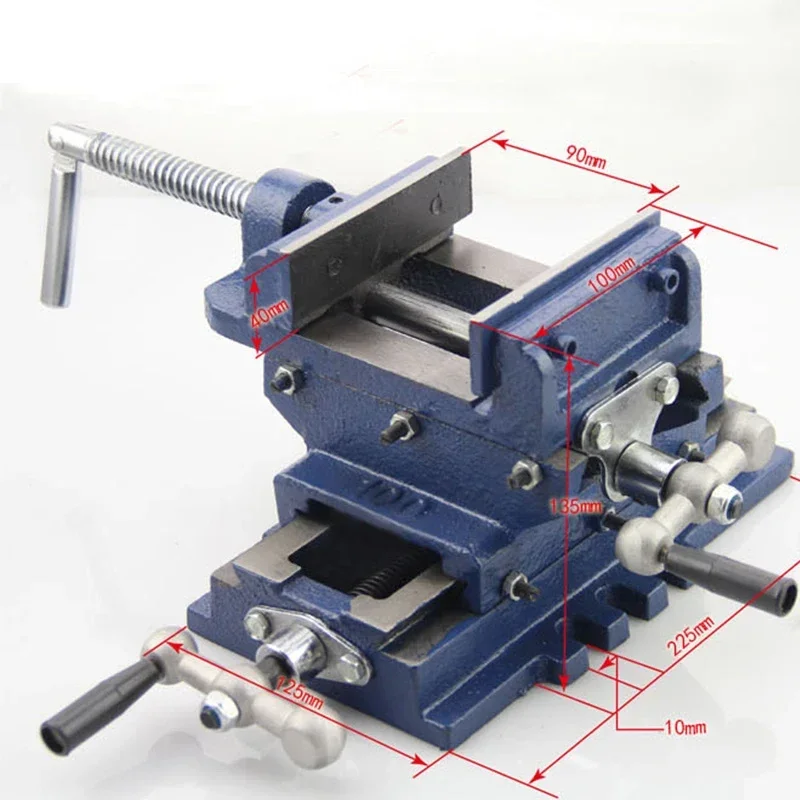 Portable 3-inch Cross Vise Tightens Wood, Metal Plastic, Etc.