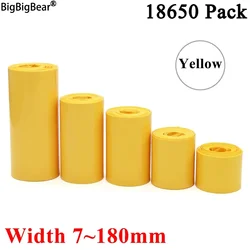 1 Meter 18650 Lipo Battery PVC Heat Shrink Tube Pack 7mm ~ 180mm Width Insulated Film Wrap lithium Case Cable Sleeve Blue