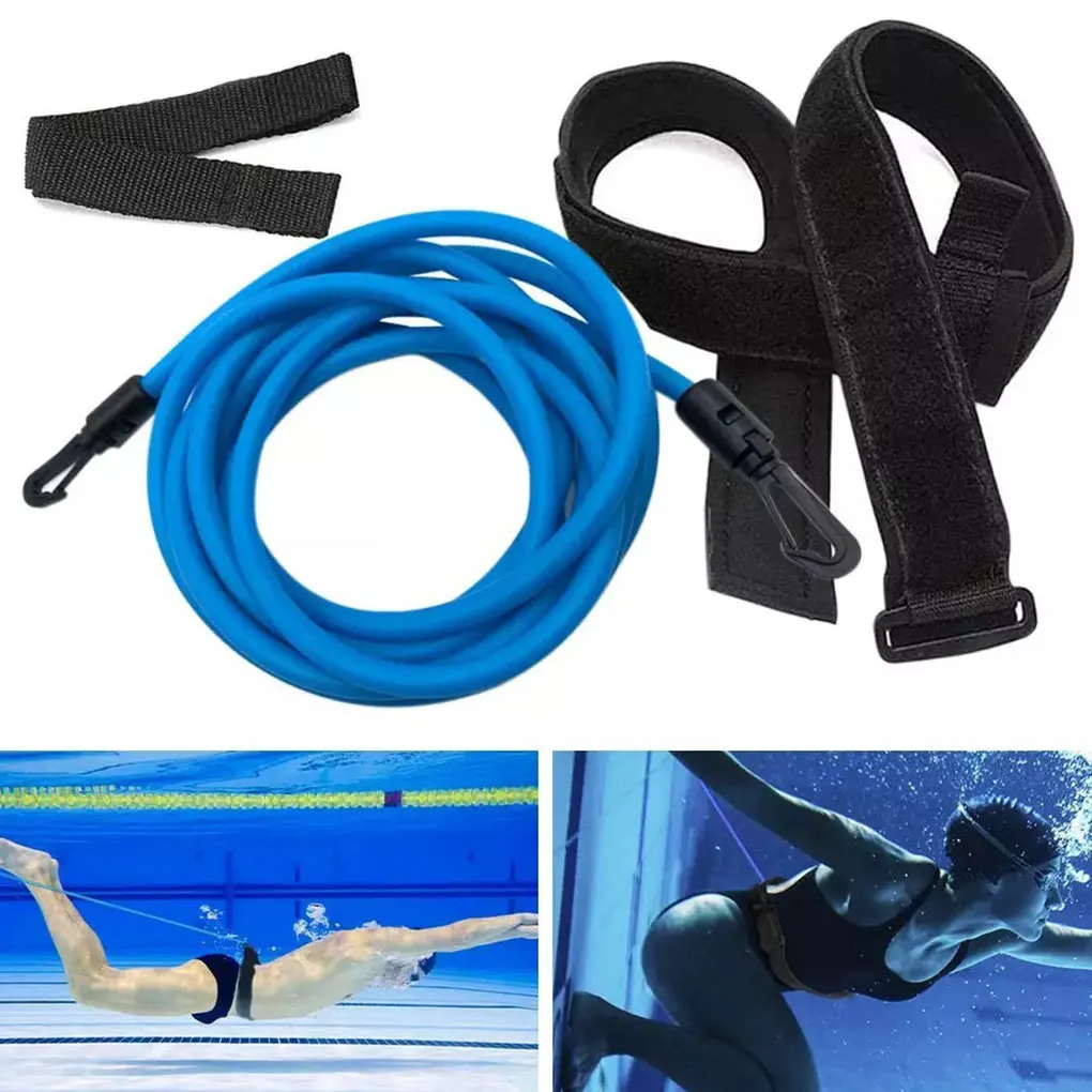 

Adjustable And Comfortable Swim Training Belt For Effective Swim Sessions Durable TPE Lightweight black-4meters