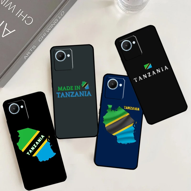 Tanzania National Flag Case For Realme GT Neo5 GT3 GT5 9 10 11 12 Pro Plus C25s C21Y C30 C31 C33 C35 C51 C53 C55