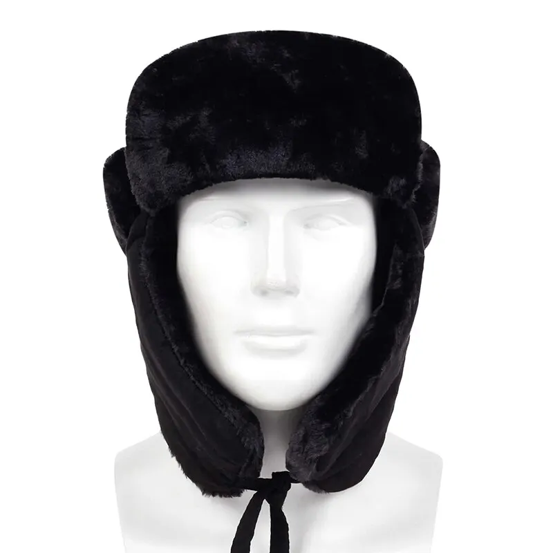 Unisex Winter Hat Russian Earflap Hat Keep Warm Ski Hat Men Women Bomber Hats for Outdoor Riding and Snow Activities