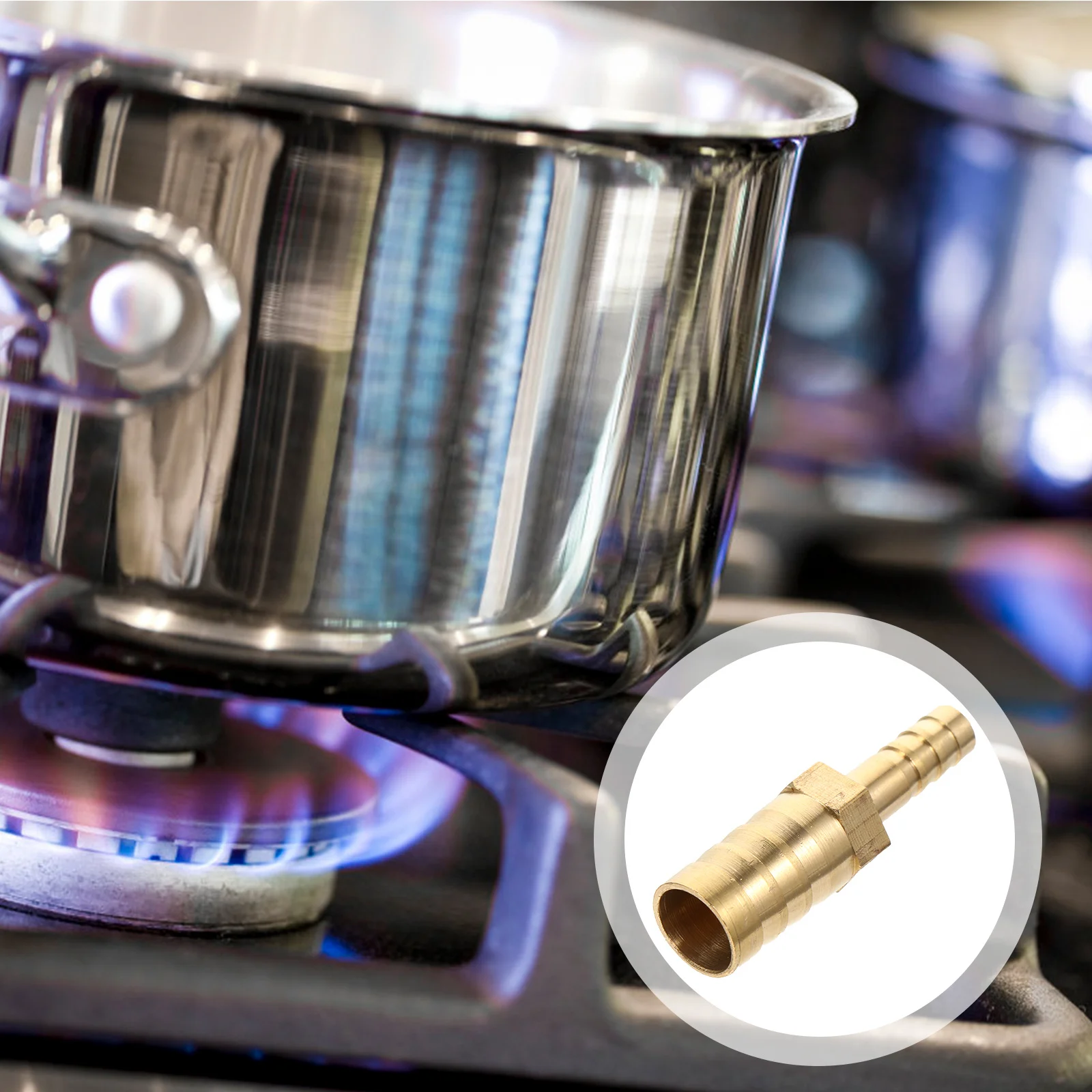 

5Pcs Brass Hose Connector Reducer Coupler Adapter Part for Gas Pipe Natural Gas Joint Pagoda Nozzle Corrosion Resistant