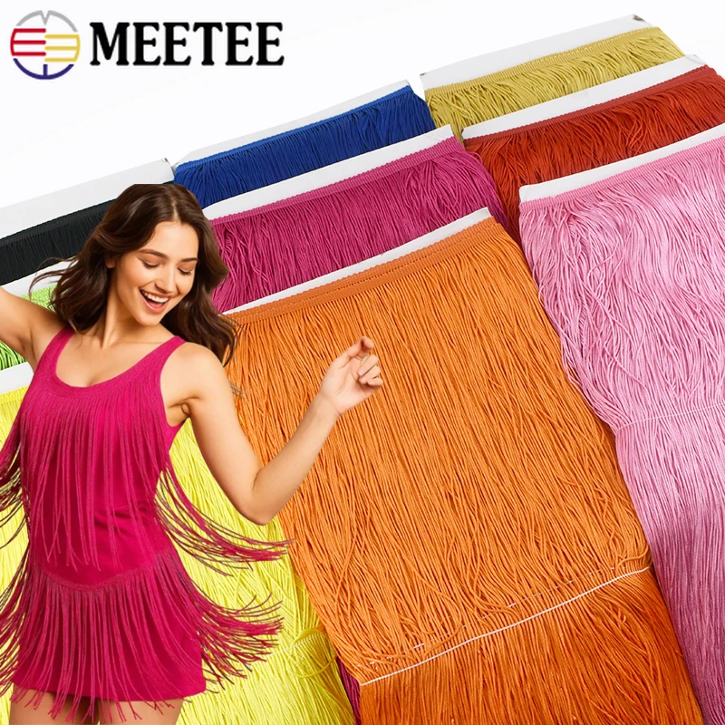 

2/5Meter 50cm Long Fringes Tassel Lace Trim Sewing Accessories for Latin Dance Curtain Decoration Trimming Tassels Fringe Ribbon