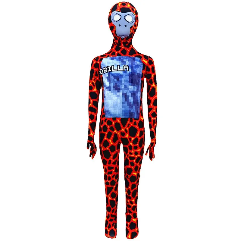 هالوين عبر الحدود الغوريلا العلامة لعبة الحمم الشمبانزي تأثيري ارتداءها مرحلة الأداء اللباس