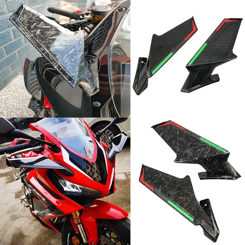 

For Honda CBR650R CBR500R CB650R CB650F CBR650F CBR400R Motorcycle Front Winglets Aerodynamic Side Wings Racing Spoiler Fairing