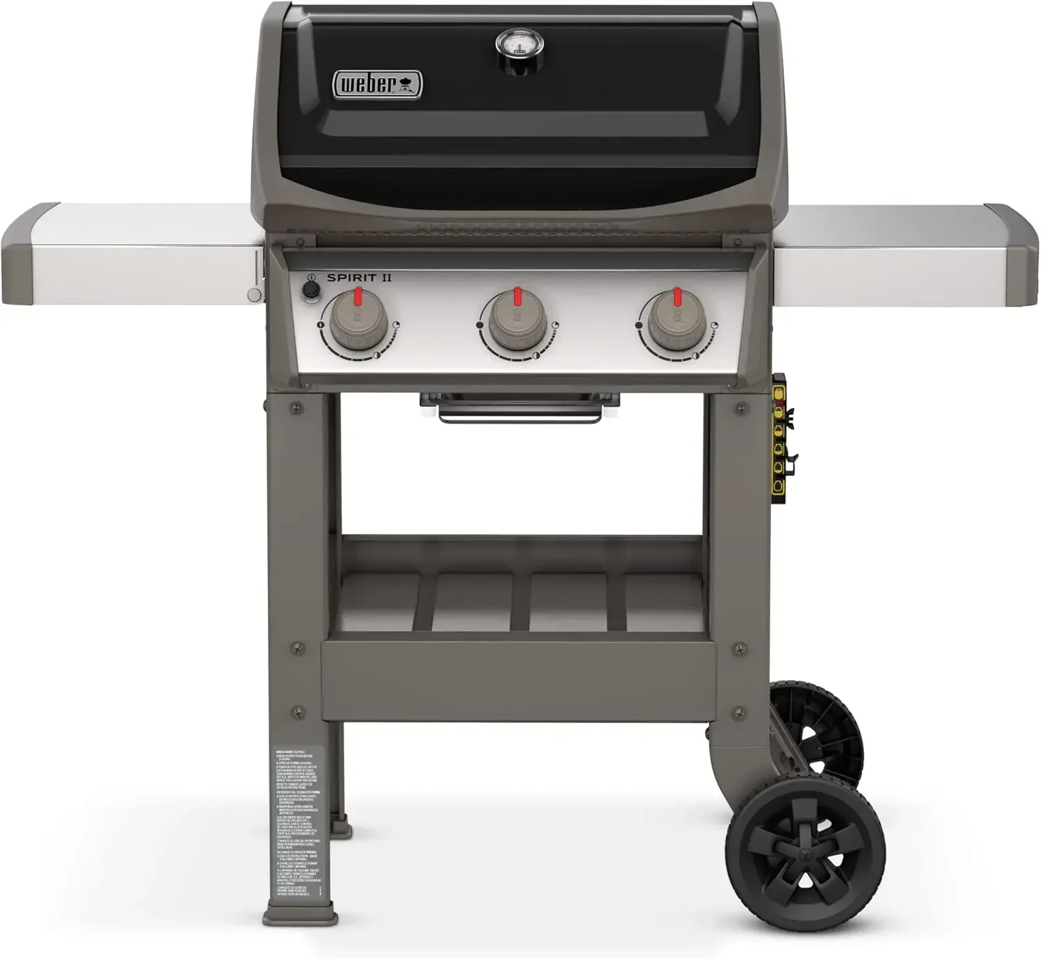 

3-Burner Liquid Propane Grill Black Stainless Steel Burners 529 Square Inches of Cooking Space