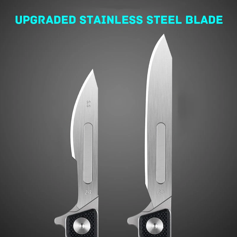 Imagem -03 - Gglass Fiber Folding Knife Utility Pocket Knife Adequado para Uma Variedade de Lâmina com Tala Traseira Auto Camping Defesa Edc para G10