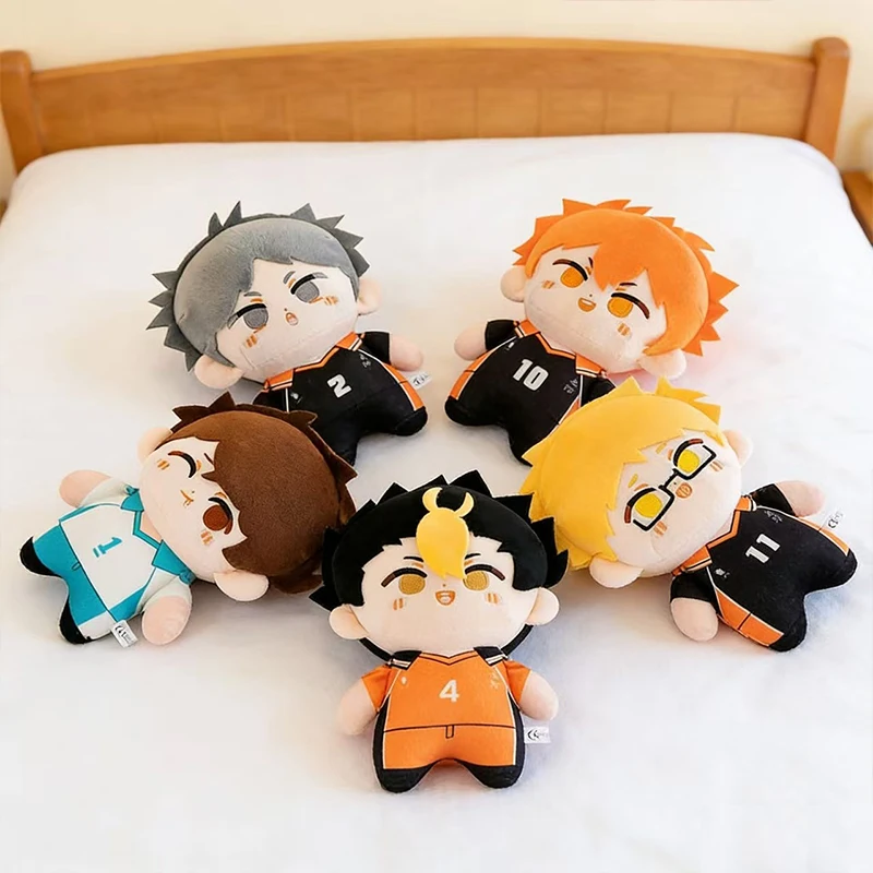 

Плюшевые игрушки по аниме Haikyuu 2026: Хината Шойо, Тобио Кагеяма, Кей Цукишима. Коллекционные милые подарки для фанатов и друзей.