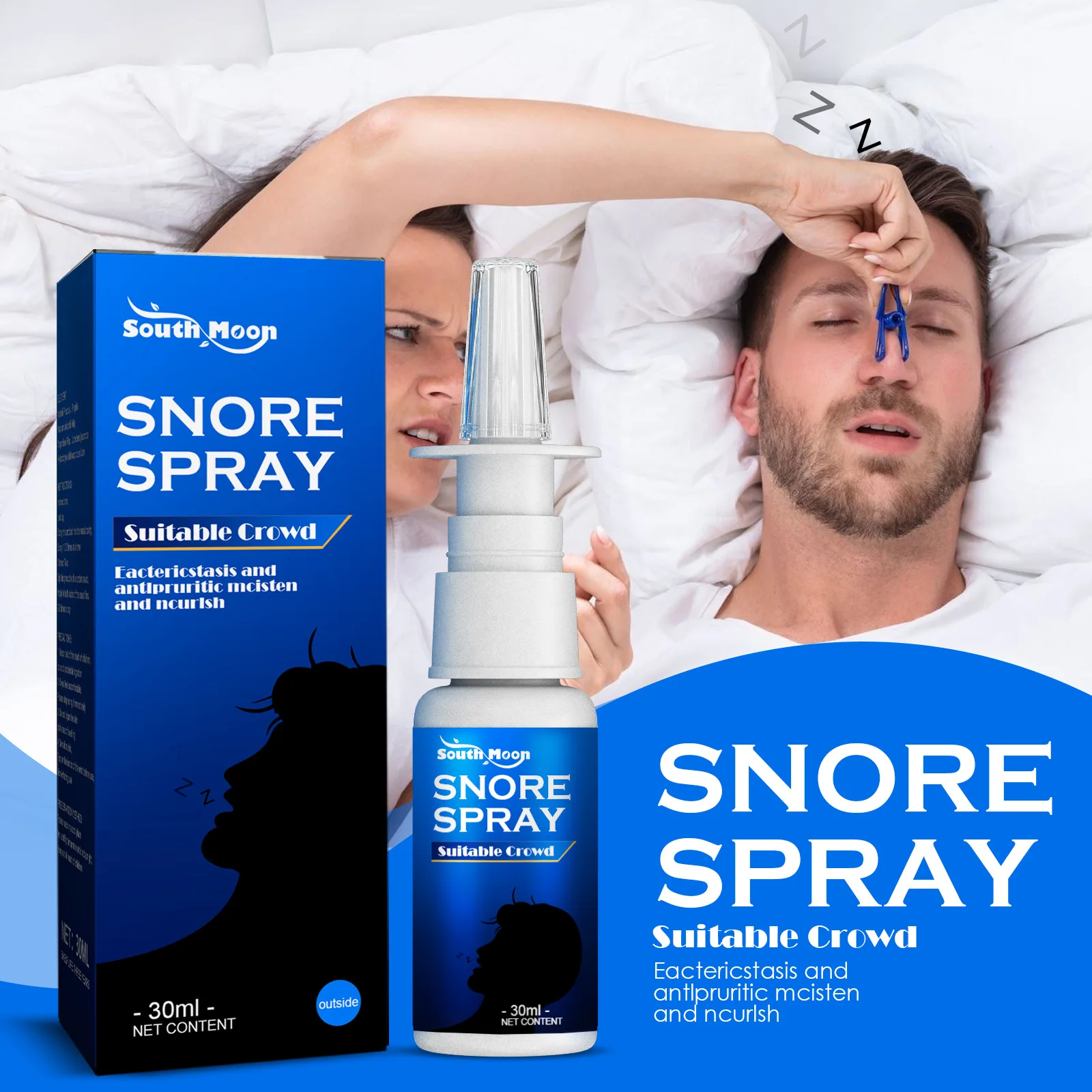 

South Moon Herbal anti-snoring spray anti-snoring spray anti-snoring instrument soothing nasal anti-snoring spray