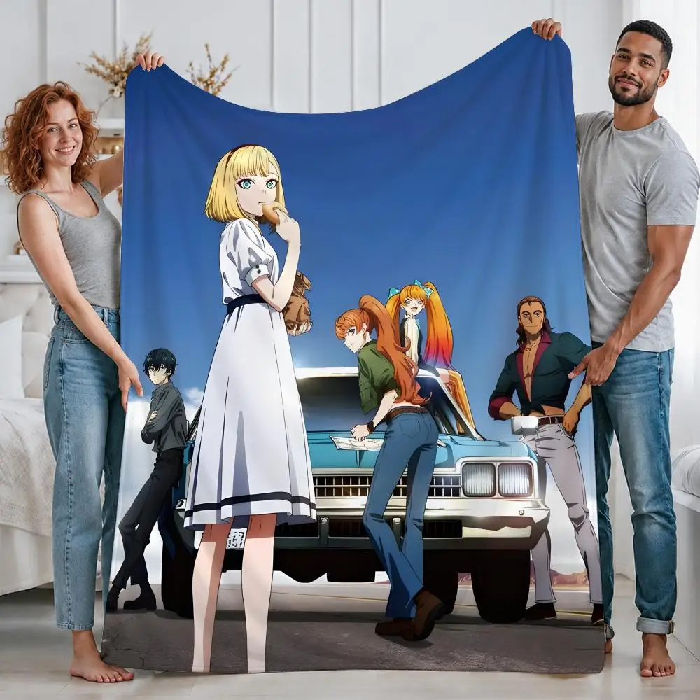 Fantasy Anime Takt Op. Destiny Throw Custom Printed Flannel Fleece Blanket for Sofa Bed Office Travel & Camping